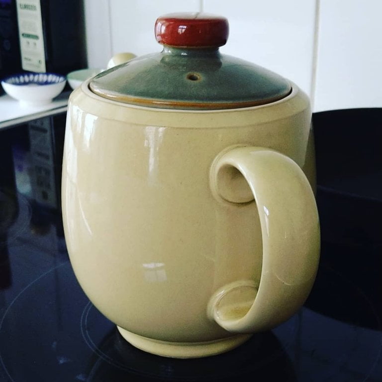 Still around this wonderful gift from Debenhams Iceland… Some 15 years later in use. Denby is my favourite ️